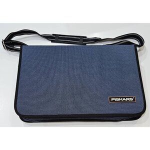 Fiskars Blue Craft Scrapbooking Tote Bag Storage 17" x 11" Removable File Folder